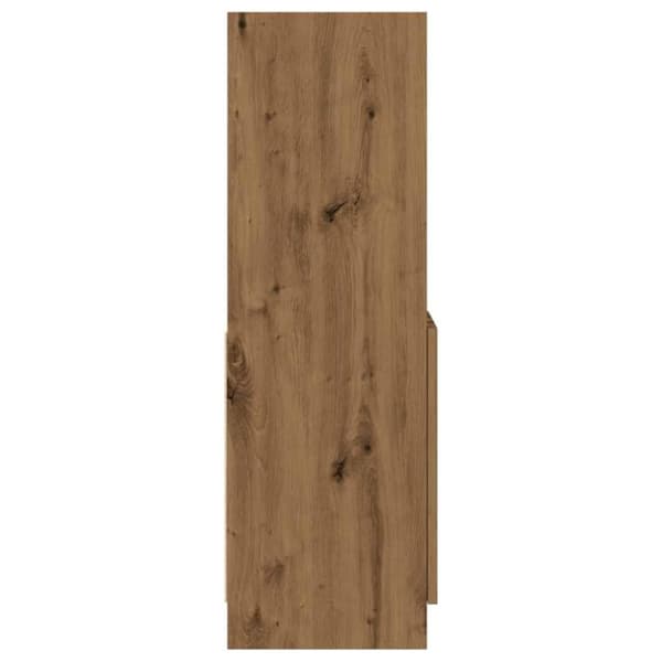 vidaXL reol 92x33x100 cm konstrueret træ egetræsfarve