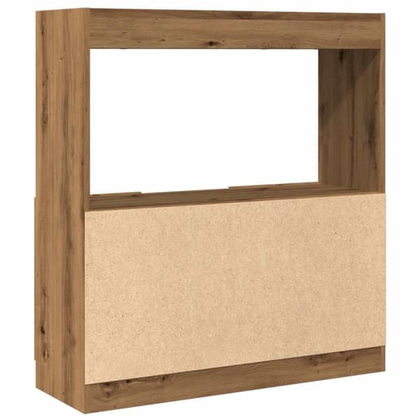 vidaXL reol 92x33x100 cm konstrueret træ egetræsfarve