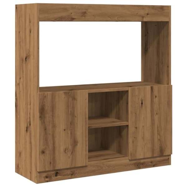vidaXL reol 92x33x100 cm konstrueret træ egetræsfarve