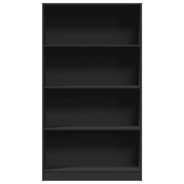vidaXL bogreol 80x24x143 cm konstrueret træ sort