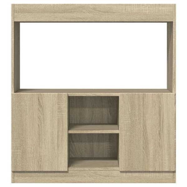 vidaXL højskab 92x33x100 cm konstrueret træ sonoma-eg
