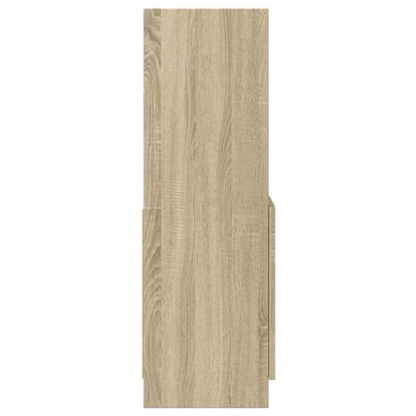vidaXL højskab 92x33x100 cm konstrueret træ sonoma-eg