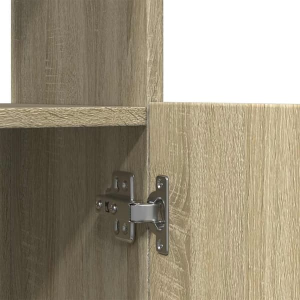 vidaXL højskab 92x33x100 cm konstrueret træ sonoma-eg