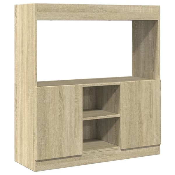 vidaXL højskab 92x33x100 cm konstrueret træ sonoma-eg