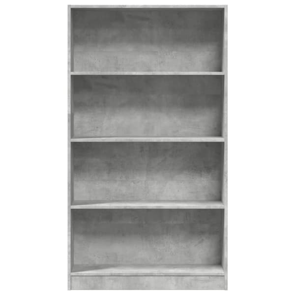 vidaXL bogreol 80x24x143 cm konstrueret træ betongrå