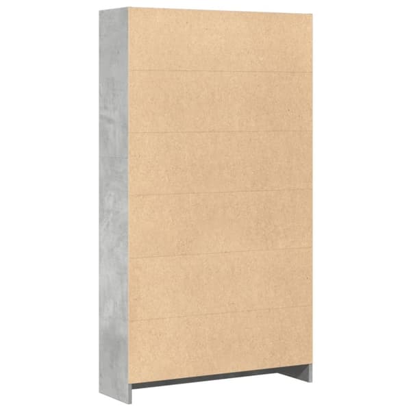 vidaXL bogreol 80x24x143 cm konstrueret træ betongrå