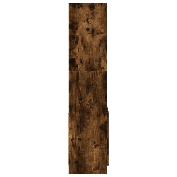 vidaXL Highboard røkt eik 63x33x140 cm konstruert tre