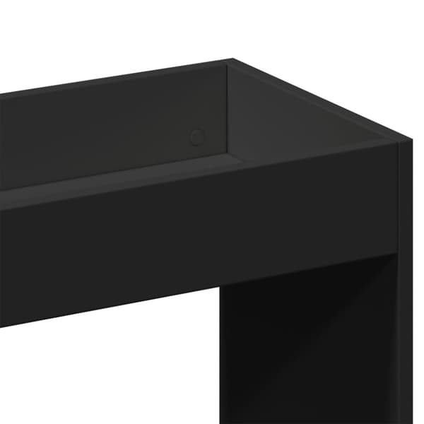 vidaXL Highboard svart 63x33x140 cm konstruert tre