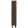 Miniatyrbilde 6 av 11: vidaXL Smal oppbevaringsvogn brun eik 48x13x68 cm konstruert tre