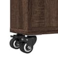 Miniatyrbilde 9 av 11: vidaXL Smal oppbevaringsvogn brun eik 48x13x68 cm konstruert tre