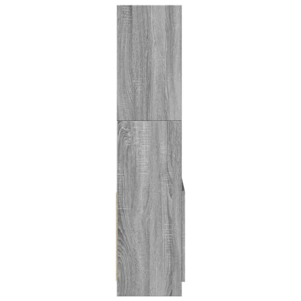 vidaXL Highboard grå sonoma 63x33x140 cm konstruert tre