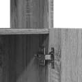 Miniatyrbilde 11 av 11: vidaXL Highboard grå sonoma 63x33x140 cm konstruert tre