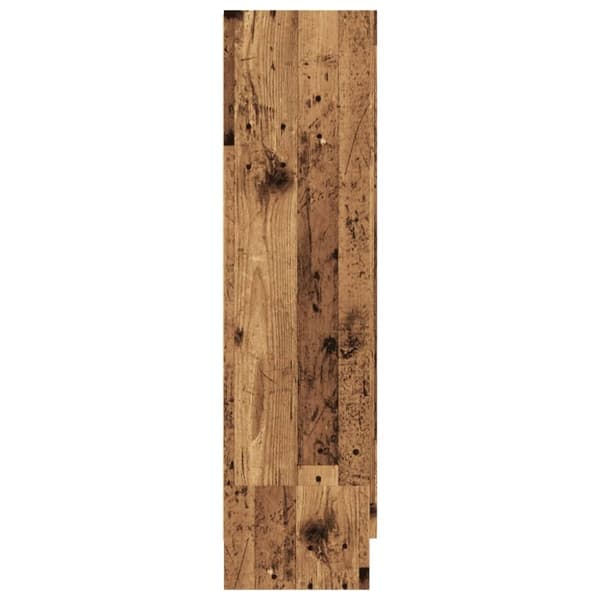 vidaXL bogskab 82,5x30,5x115 cm konstrueret træ antikt træ
