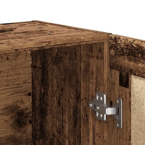 vidaXL bogskab 82,5x30,5x115 cm konstrueret træ antikt træ
