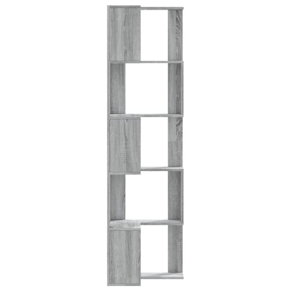 vidaXL bogreol til hjørne 80x30x154 cm 5 hylder konstrueret træ