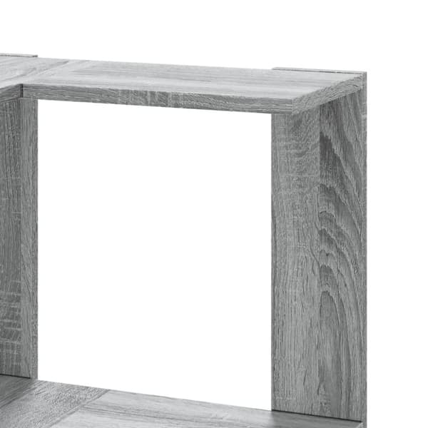 vidaXL bogreol til hjørne 80x30x154 cm 5 hylder konstrueret træ
