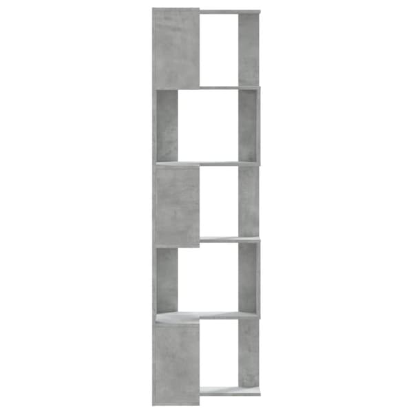 vidaXL bogreol til hjørne 50x50x179cm 5hylder konstrueret træ betongrå