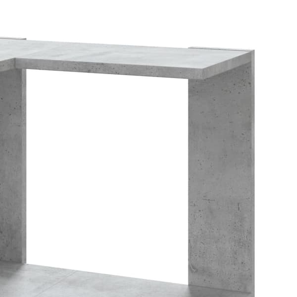 vidaXL bogreol til hjørne 50x50x179cm 5hylder konstrueret træ betongrå