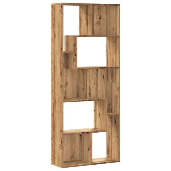 vidaXL Kirjahylly artesaani tammi 67x24x161 cm tekninen puu