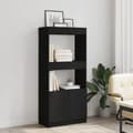 Miniatyrbillede 5 af 11: vidaXL skab 63x33x140 cm konstrueret træ sort