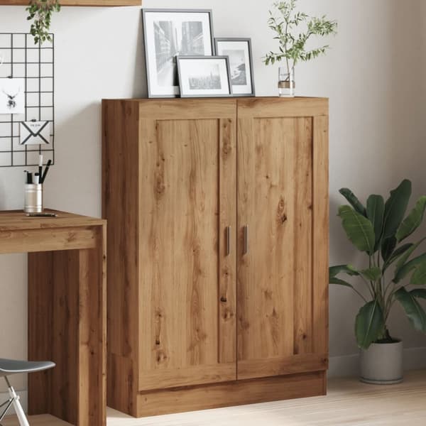vidaXL bogskab 82,5x30,5x115 cm konstrueret træ kunsteg