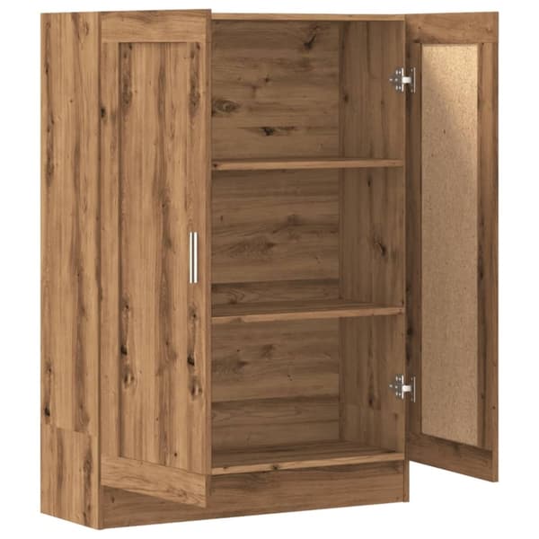 vidaXL bogskab 82,5x30,5x115 cm konstrueret træ kunsteg