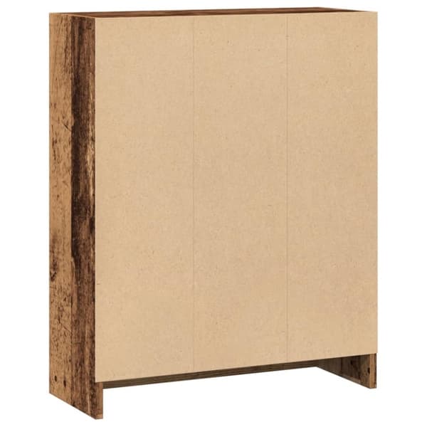 vidaXL bogreol 60x24x76 cm konstrueret træ antikt træ