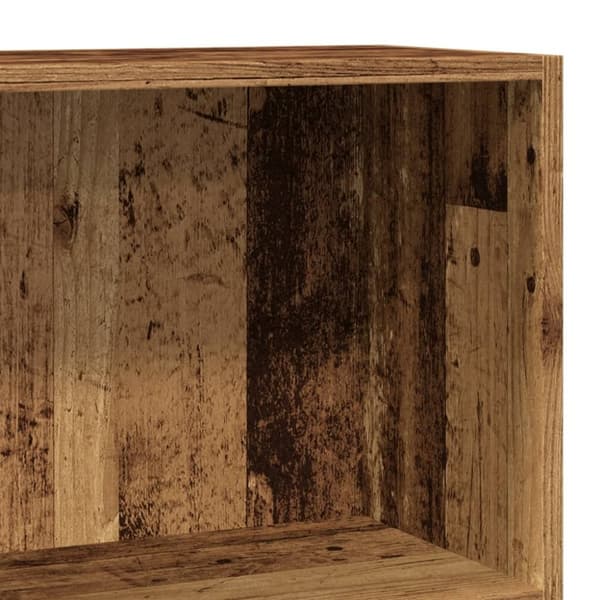 vidaXL bogreol 60x24x76 cm konstrueret træ antikt træ