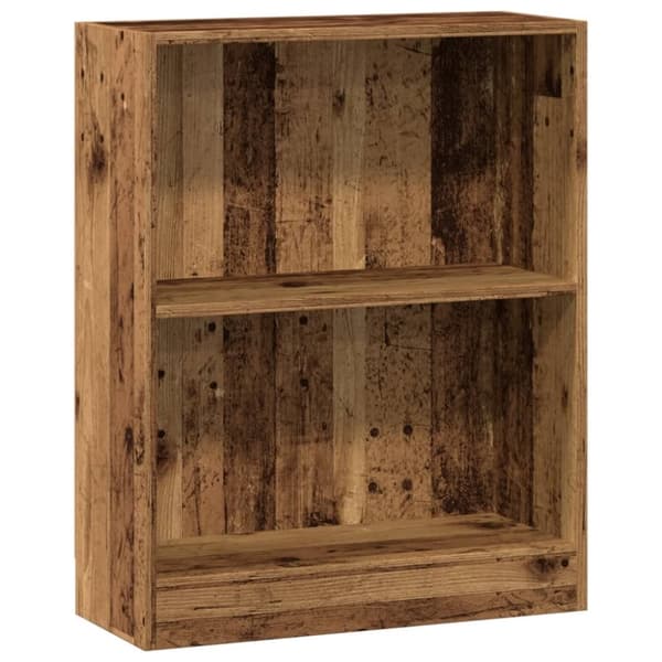 vidaXL bogreol 60x24x76 cm konstrueret træ antikt træ