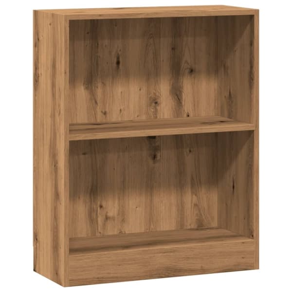 vidaXL bogreol 60x24x76 cm konstrueret træ egetræsfarvet