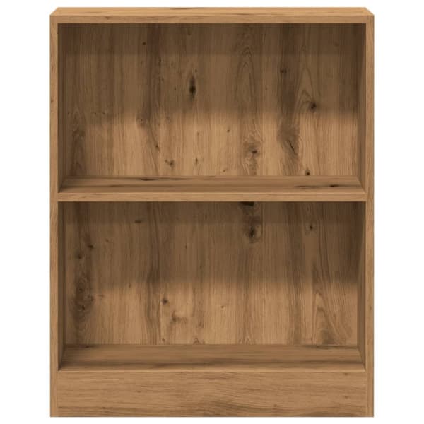vidaXL bogreol 60x24x76 cm konstrueret træ egetræsfarvet
