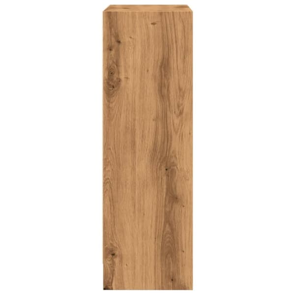 vidaXL bogreol 60x24x76 cm konstrueret træ egetræsfarvet