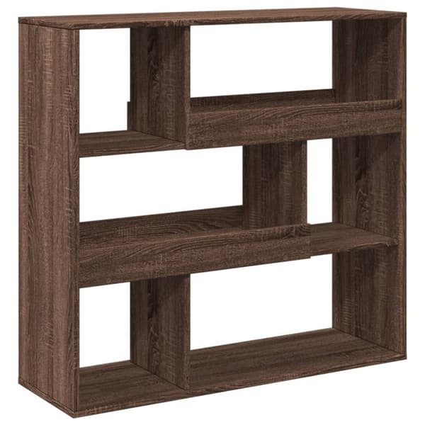 vidaXL Bokhylle/romdeler brun eik 100x33x94,5 cm