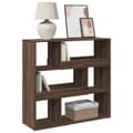 Miniatyrbilde 4 av 11: vidaXL Bokhylle/romdeler brun eik 100x33x94,5 cm