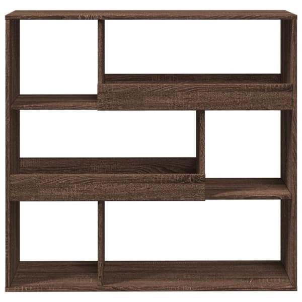 vidaXL Bokhylle/romdeler brun eik 100x33x94,5 cm