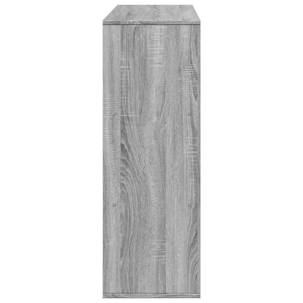vidaXL Bokhylle/romdeler grå sonoma eik 100x33x94,5 cm