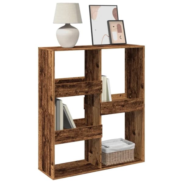 vidaXL bogreol/rumdeler 100x33x115 cm gammelt trælook