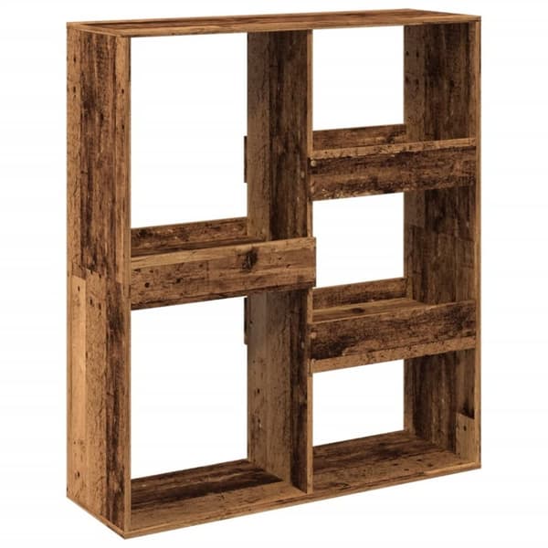 vidaXL bogreol/rumdeler 100x33x115 cm gammelt trælook