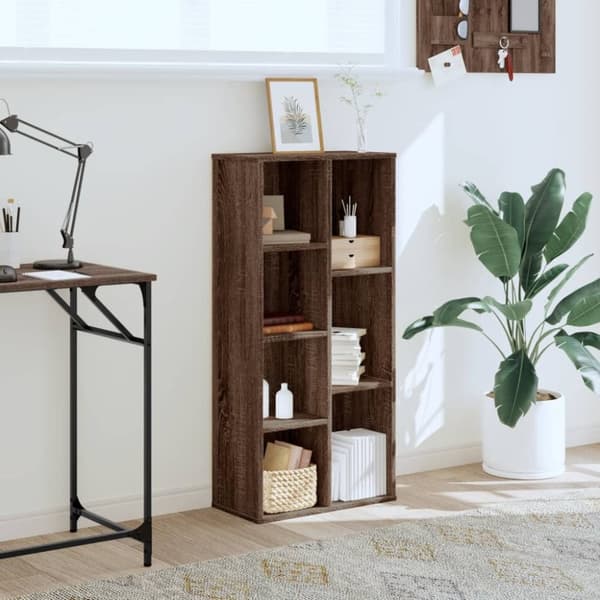 vidaXL bogreol 50x25x105 cm konstrueret træ brun egetræsfarve