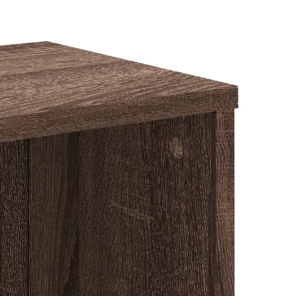 vidaXL bogreol 50x25x105 cm konstrueret træ brun egetræsfarve