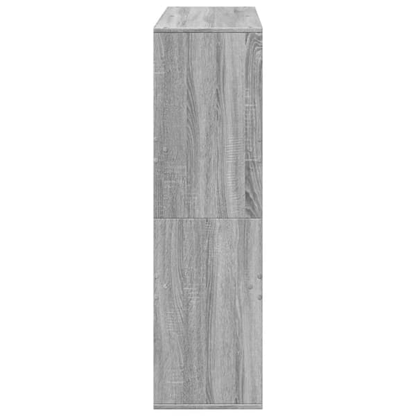 vidaXL Kirjahylly/tilanjakaja harmaa Sonoma 100x33x115 cm