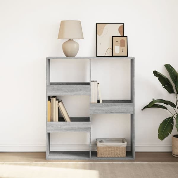 vidaXL bogreol/rumdeler 100x33x115 cm grå sonoma-eg