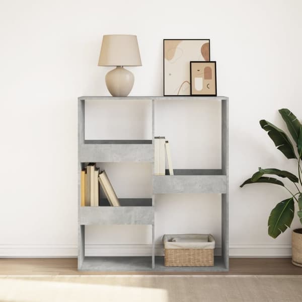 vidaXL bogreol/rumdeler 100x33x115 cm betongrå