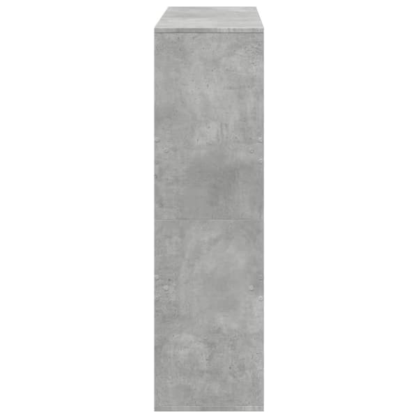 vidaXL Bokhylla/Rumsavdelare betonggrå 100x33x115 cm