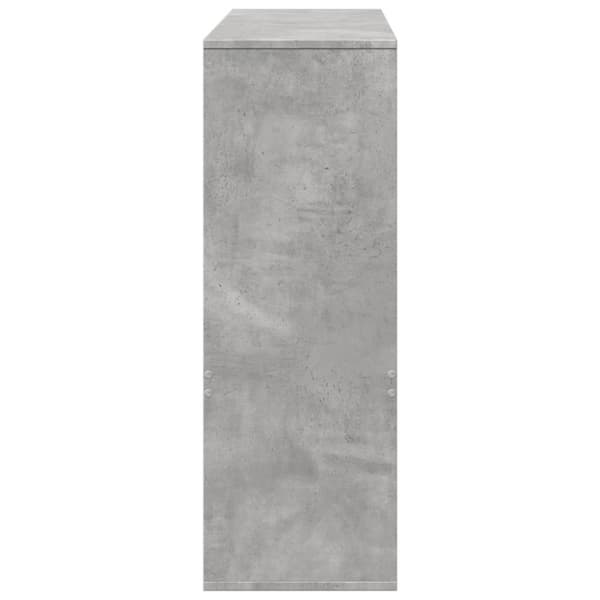 vidaXL Bokhylle/romdeler betonggrå 100x33x94,5 cm