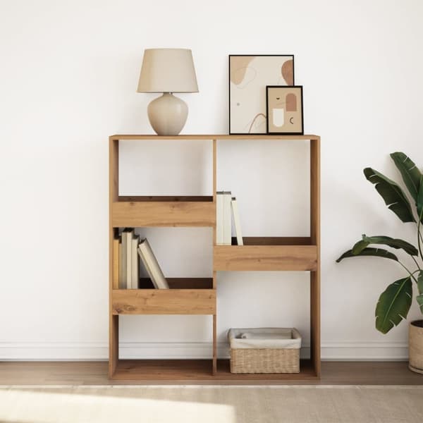 vidaXL Bokhylle/romdeler artisan eik 100x33x115 cm