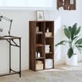 Miniatyrbilde 4 av 11: vidaXL Bokhylle brun eik 50x25x105 cm konstruert tre