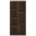 Miniatyrbilde 5 av 11: vidaXL Bokhylle brun eik 50x25x105 cm konstruert tre