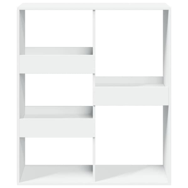 vidaXL Bokhylle/romdeler hvit 100x33x115 cm