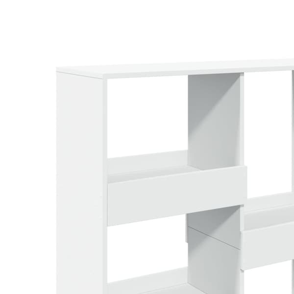 vidaXL Bokhylle/romdeler hvit 100x33x115 cm